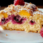 Buttermilk Mango-Berry Crumb Cake