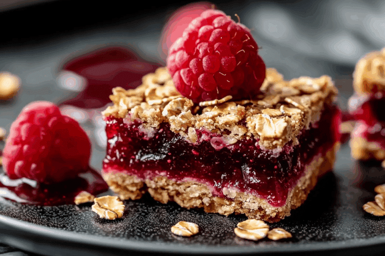 Raspberry Jam Oat Bars