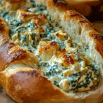 Spinach Artichoke Dip Bread Boat