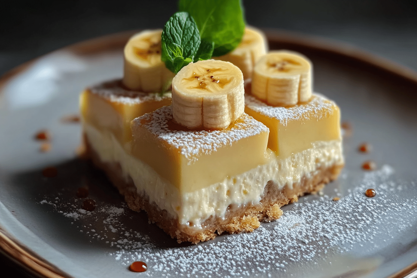Banana Pudding Cheesecake Squares
