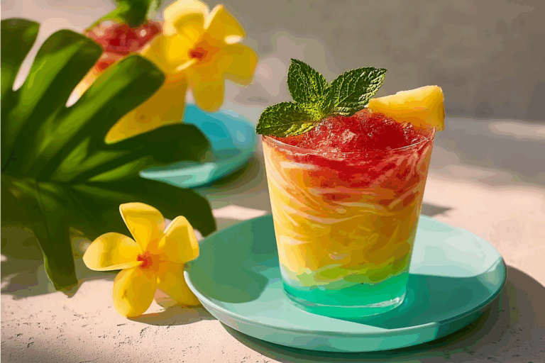 Tropical Sherbet Swirl (Mocktail)