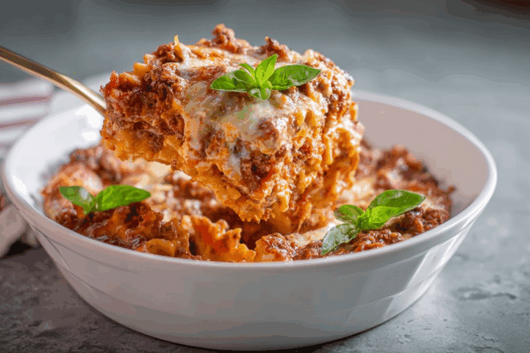 Lazy Lasagna Casserole – The Easiest Comfort Dish!