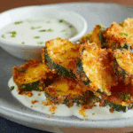 Crispy Fried Zucchini with Ranch Dip