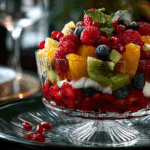 Winter Window Fruit Trifle
