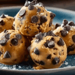 Frozen Greek Yogurt Peanut Butter Bites with Chocolate Chips