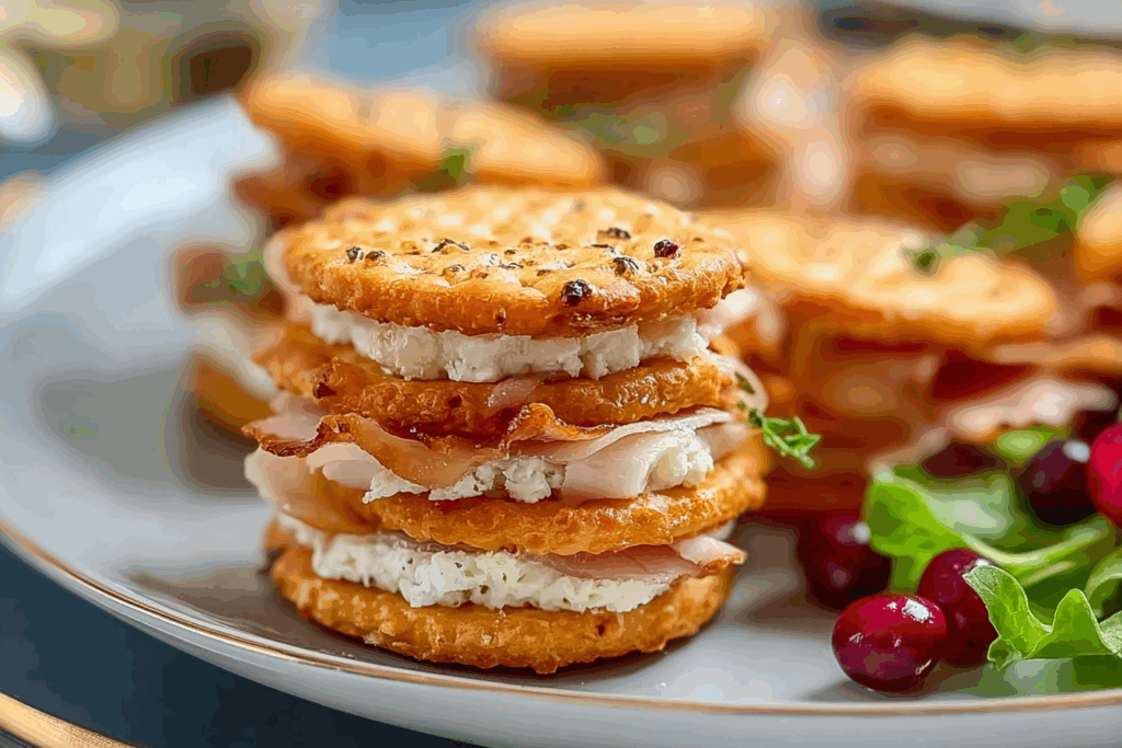 Ritz Cracker Party Sandwiches