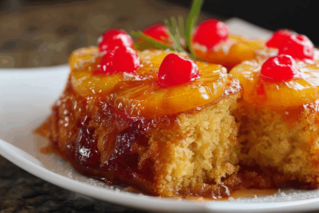 Pineapple Upside Down Pound Cake