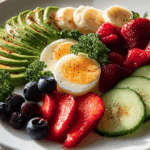 Colorful Fruit & Veggie Breakfast Plate