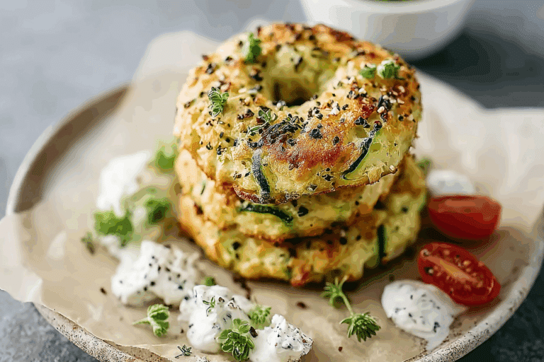 Zucchini Bagels (Low Carb, Keto)
