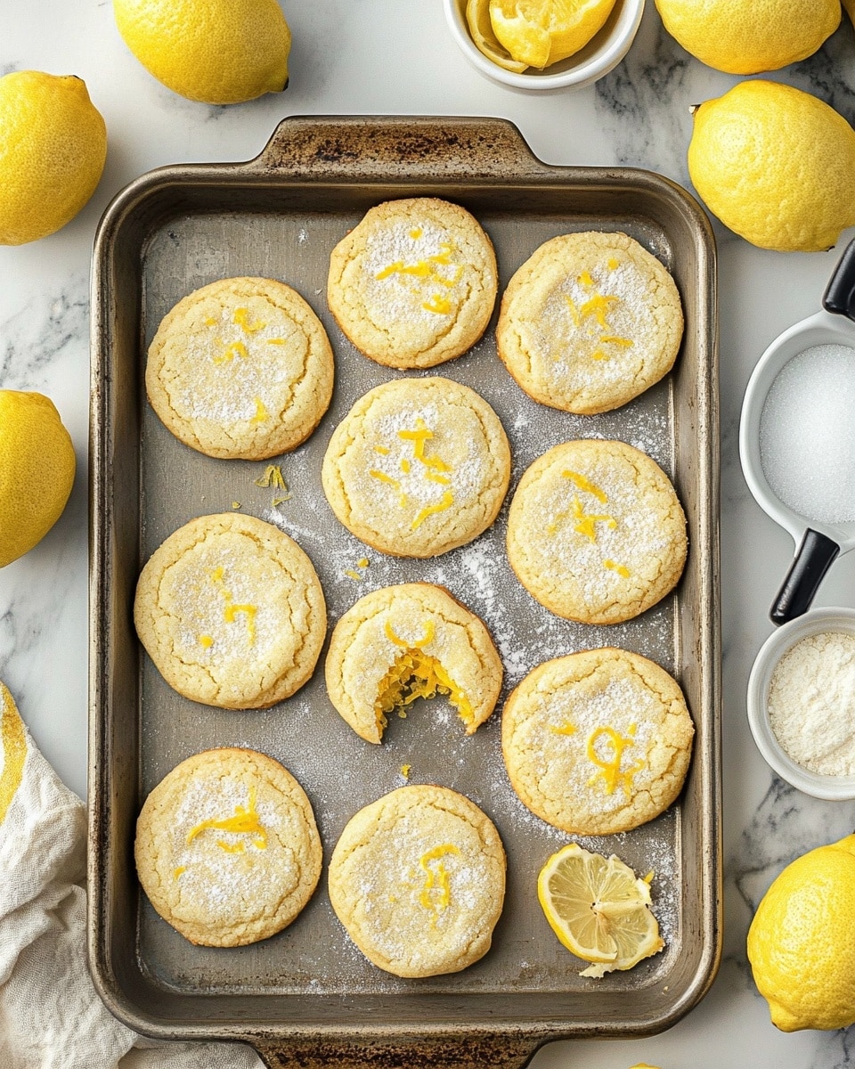 Soft & Chewy Lemon Cookies Recipe - Recipe Image