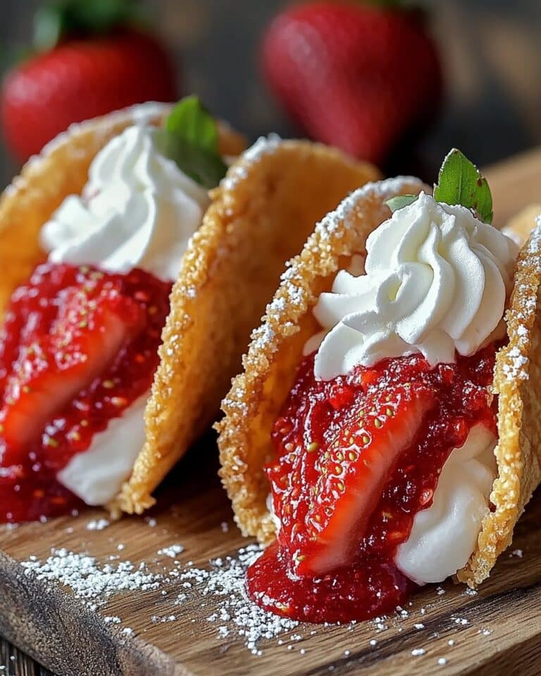 Strawberry Crunch Cheesecake Tacos Recipe