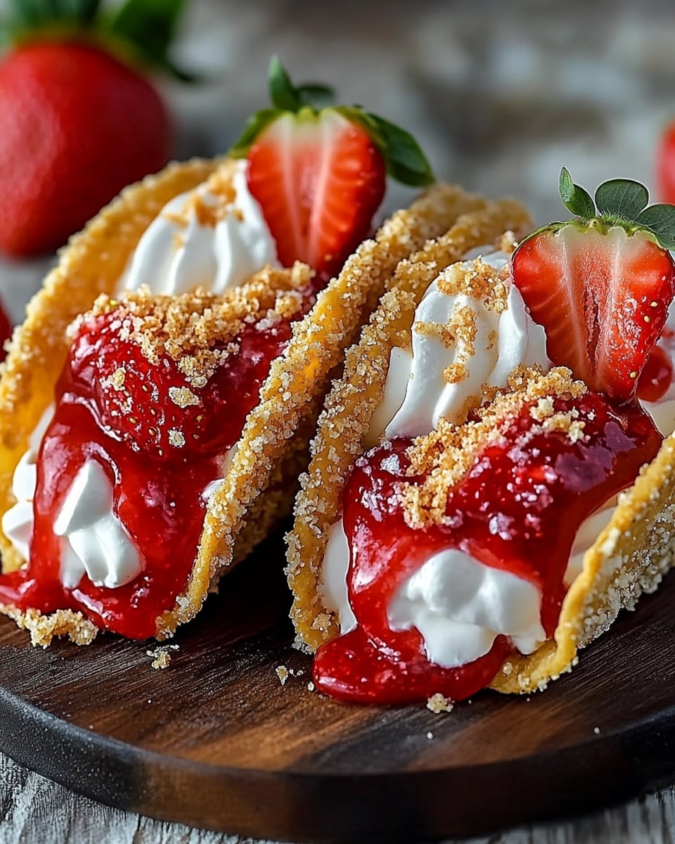 Strawberry Crunch Cheesecake Tacos Recipe - Recipe Image