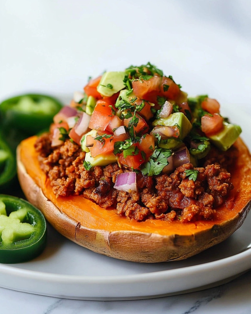 Easy Taco Stuffed Sweet Potatoes Recipe - Recipe Image