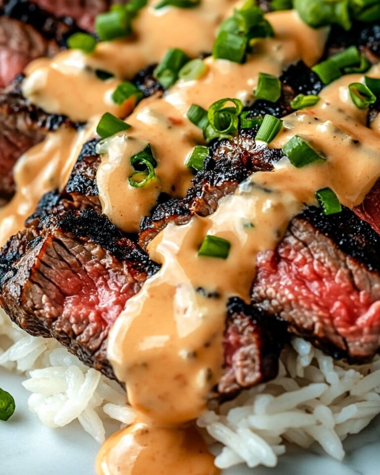 Korean BBQ Steak Rice Bowls with Spicy Cream Sauce Recipe
