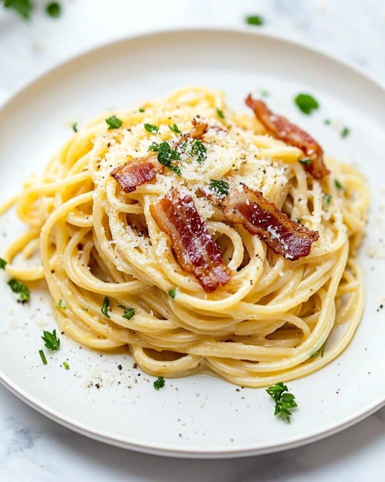 Classic Bacon Carbonara Pasta Recipe
