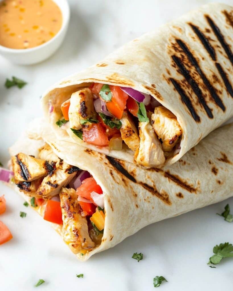 Chipotle Ranch Grilled Chicken Burrito Recipe