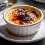 Earl Grey Crème Brûlée with Honey-Lavender Sugar Glaze