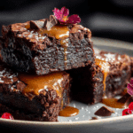 Salted Caramel & Miso Fudge Brownies