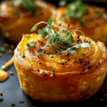Cheesy Garlic Cruffin
