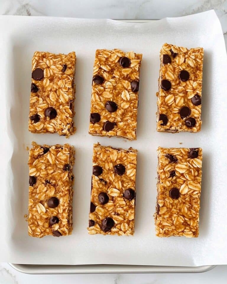Homemade Peanut Butter Granola Bars with Chocolate Chips and Nuts Recipe