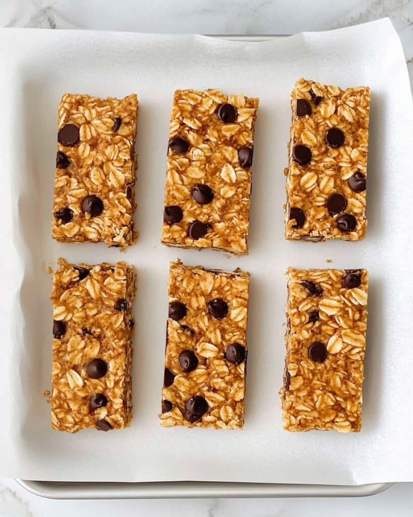 Homemade Peanut Butter Granola Bars with Chocolate Chips and Nuts Recipe