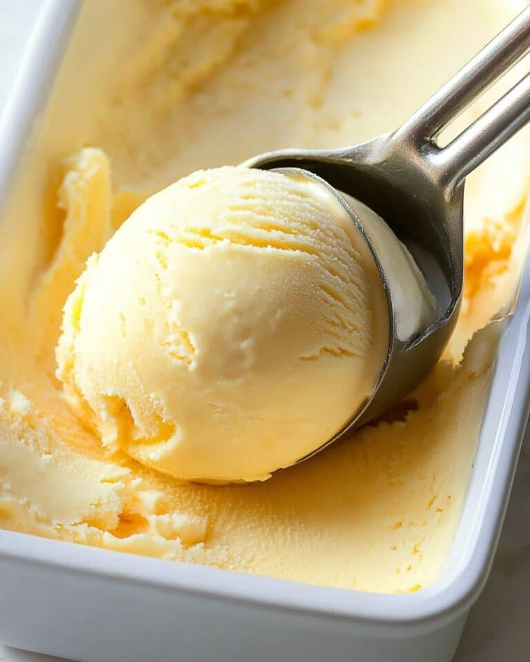 The Best Peach Sorbet (No Ice Cream Maker Required) Recipe
