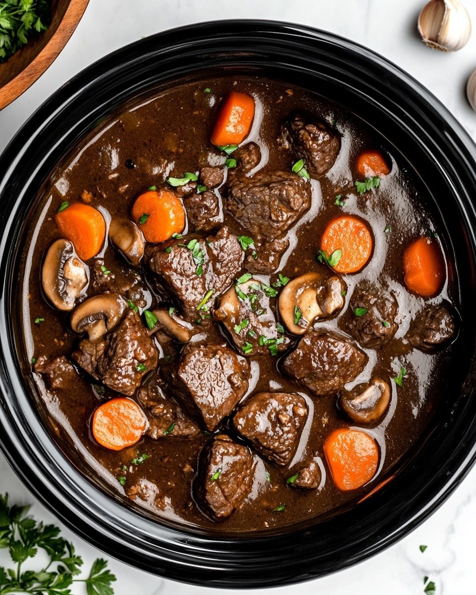 Slow Cooker Beef Bourguignon Recipe - Recipe Image