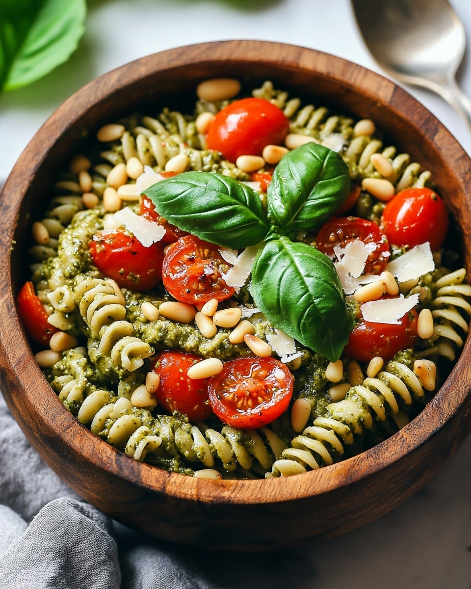 5-Ingredient Pesto Pasta Salad Recipe - Recipe Image