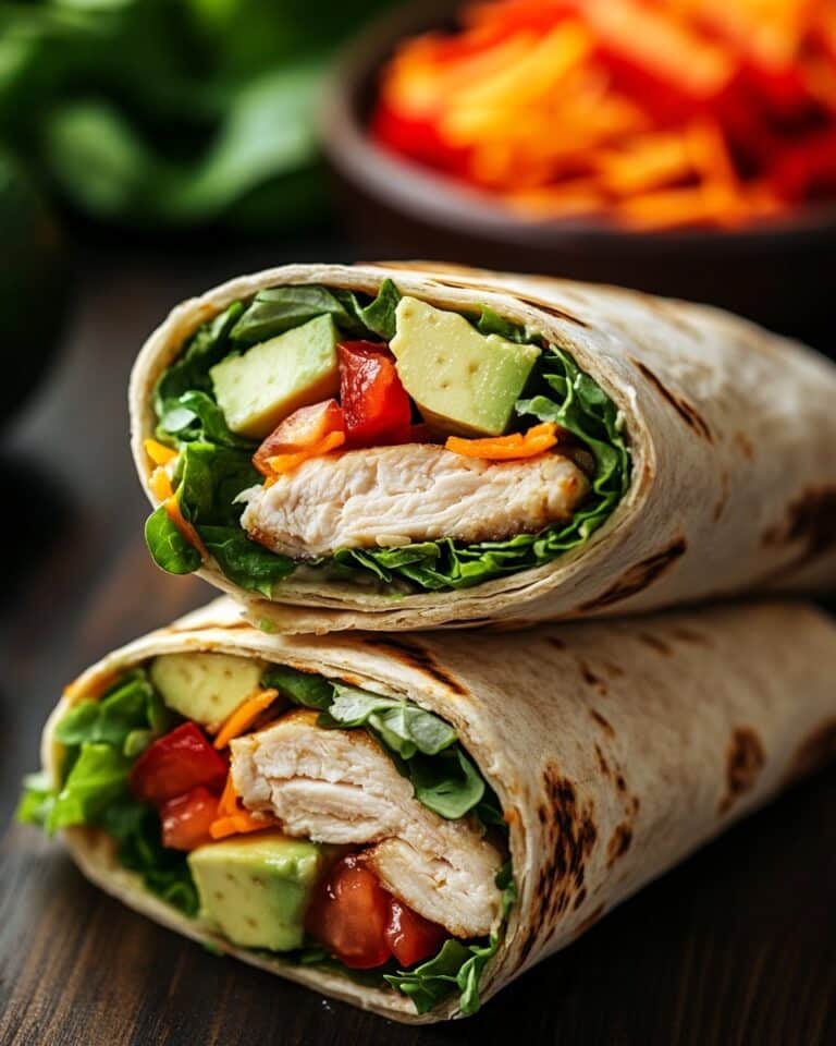 Creamy Turkey and Avocado Wraps Recipe