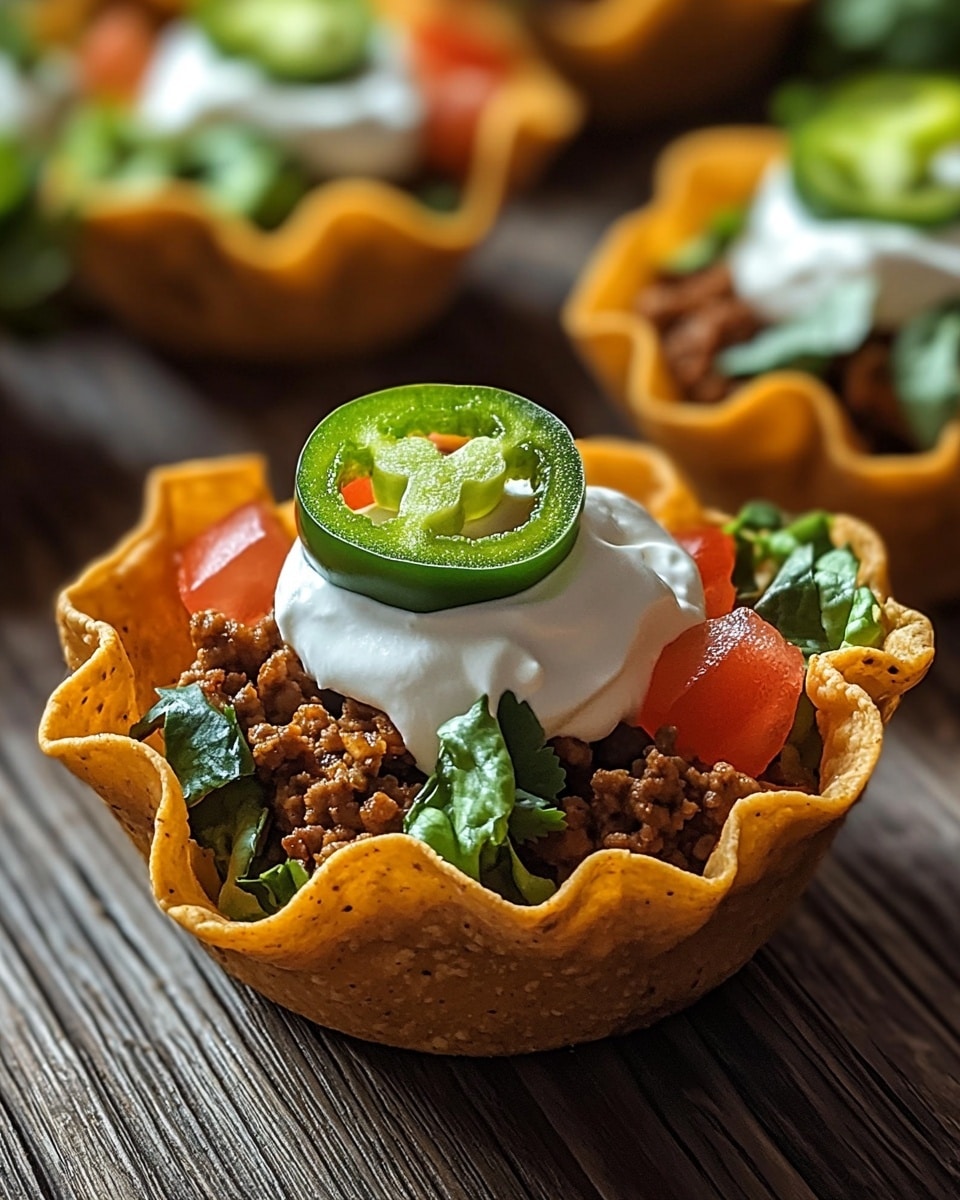 Mini Taco Salad Cups for School Lunch Recipe - Recipe Image