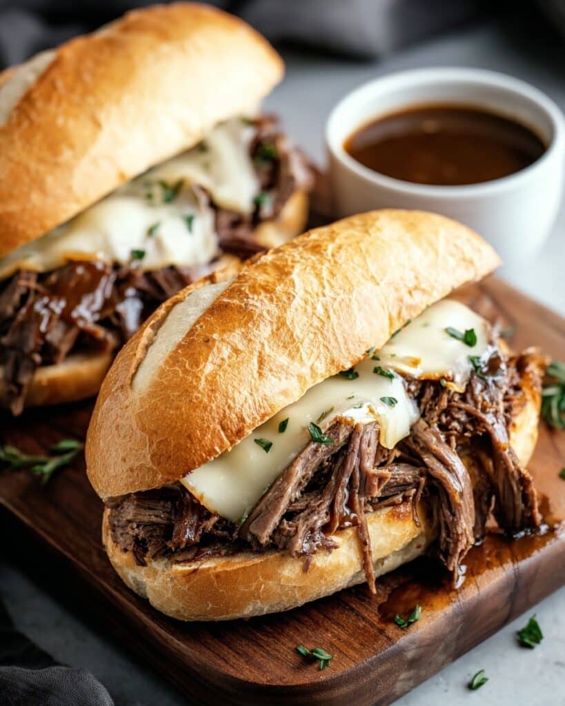 Crockpot French Dip Sandwiches Recipe