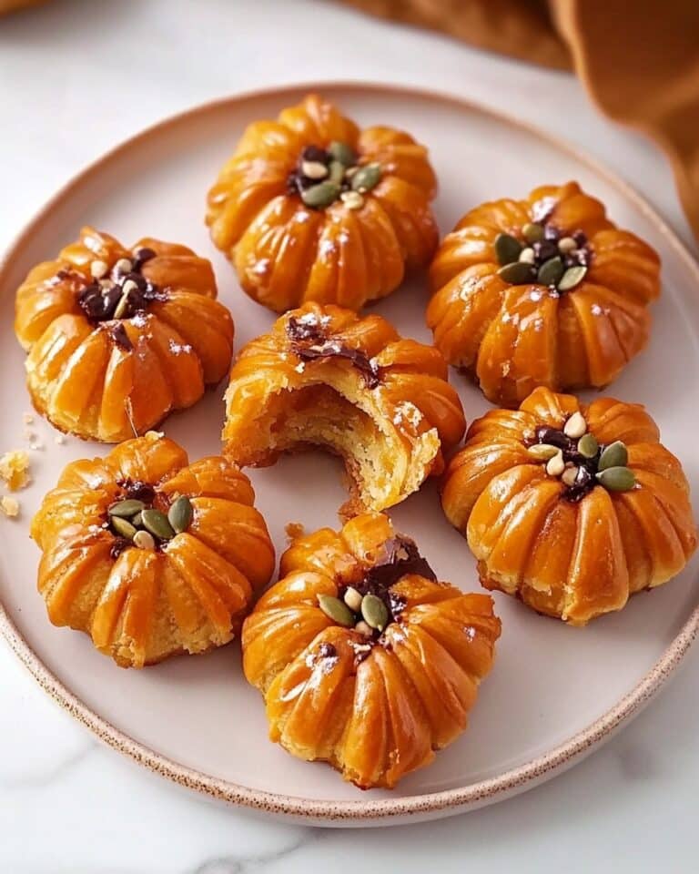 Apple Cinnamon Puff Pastry “Doughnuts” with Caramel and Toppings Recipe