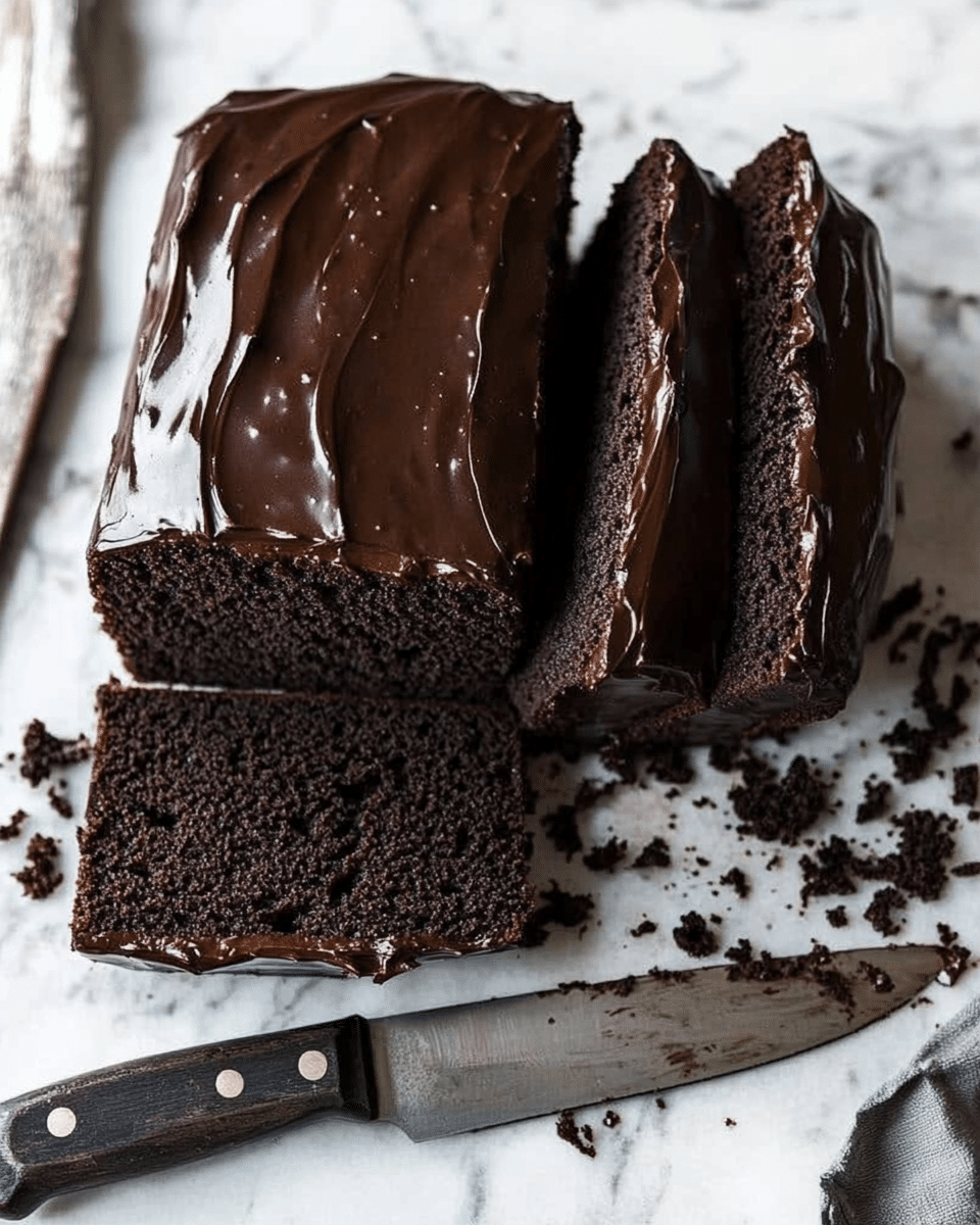 Chocolate Pumpkin Bread with Chocolate Ganache Recipe - Recipe Image