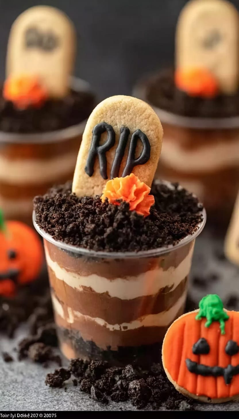 Halloween Dirt Cups Recipe - Recipe Image