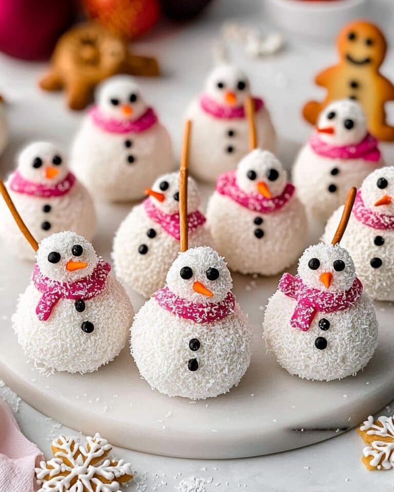 Snowman Coconut Truffles Recipe