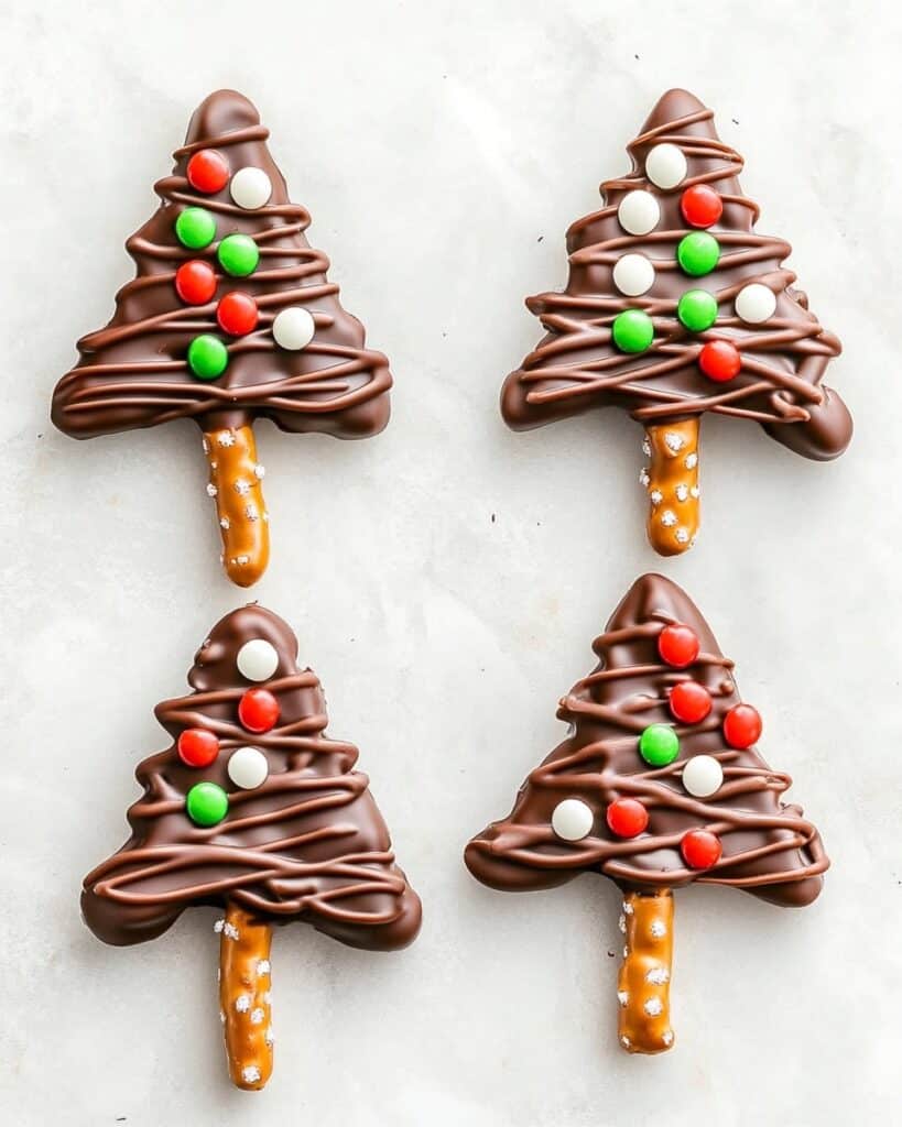 Dark Chocolate Christmas Trees Recipe
