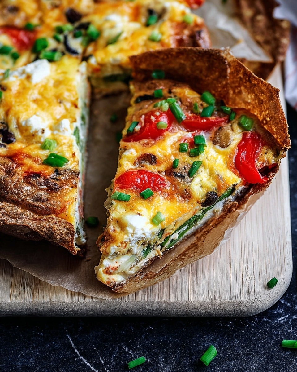 Baked Egg Tortilla (Tortilla Quiche) Recipe - Recipe Image