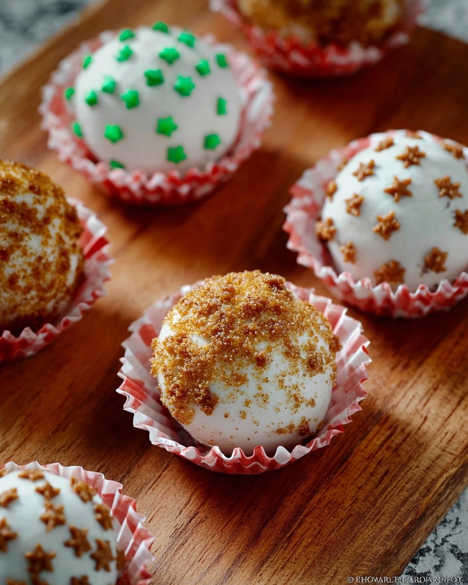 No-Bake Gingerbread Cookie Balls Recipe - Recipe Image