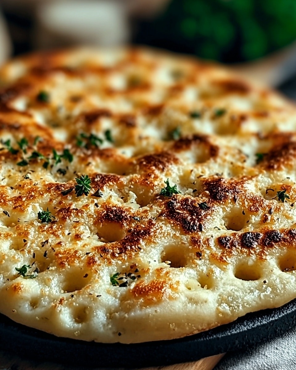 Garlic Keto Flatbread Recipe - Recipe Image