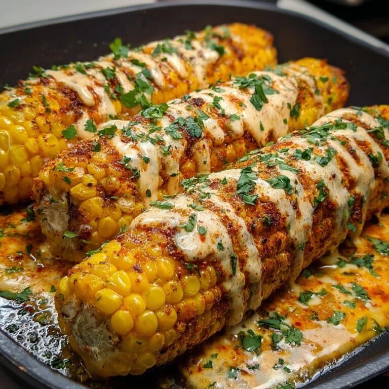 Spicy Creamy Cajun Corn on the Cob Recipe