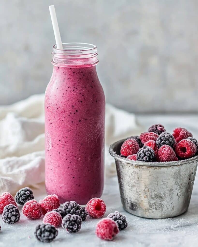 Creamy Triple Berry Smoothie Recipe