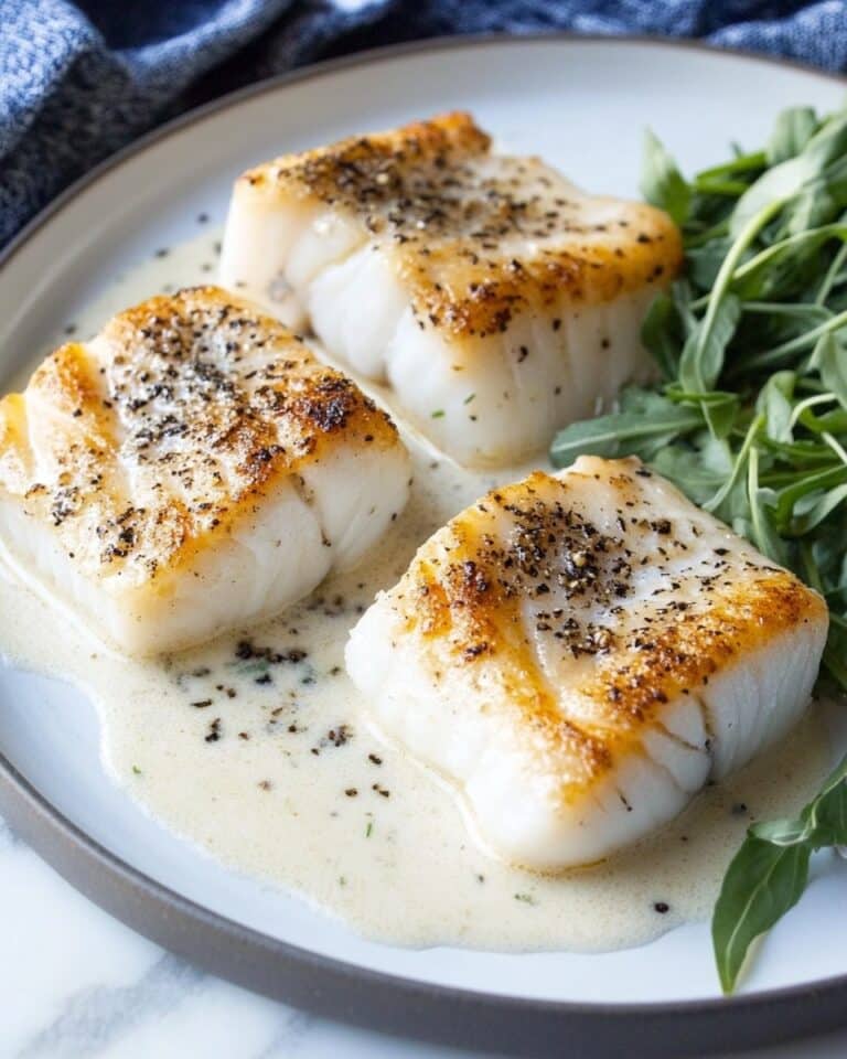 Pan Seared Cod with Tarragon Cream Sauce Recipe