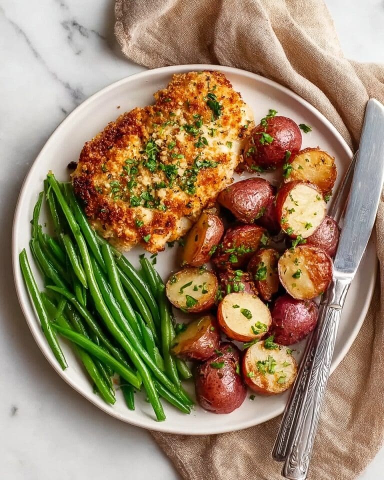 Parmesan Crusted Chicken Sheet Pan Dinner Recipe