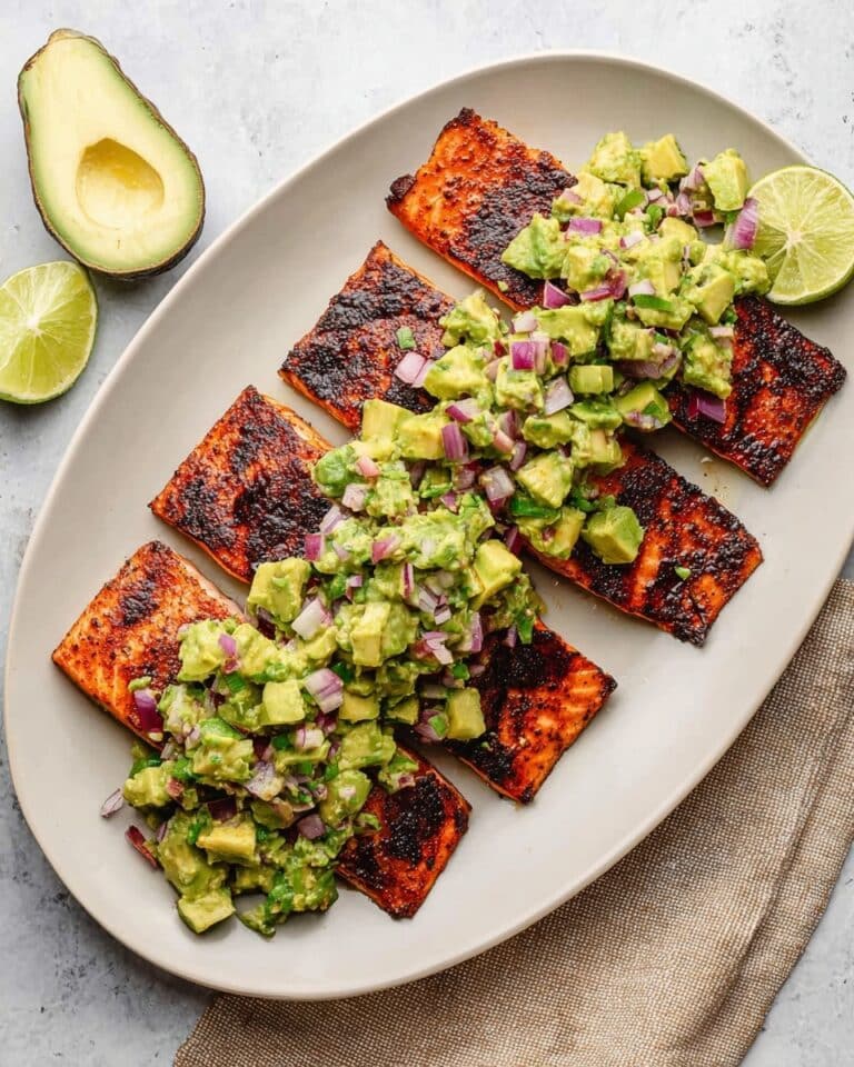 Grilled Salmon with Avocado Salsa Recipe