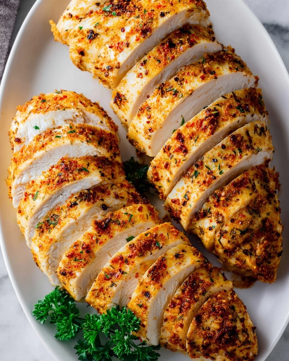 Creamy Crockpot Chicken Breast with Herbs and Spices Recipe - Recipe Image