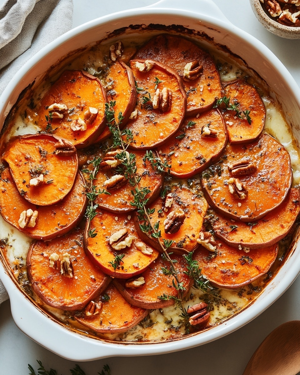 Best Scalloped Sweet Potatoes Recipe - Recipe Image