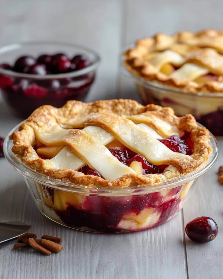 Cranberry Apple Pie Parfaits with Shortbread Crumble Recipe