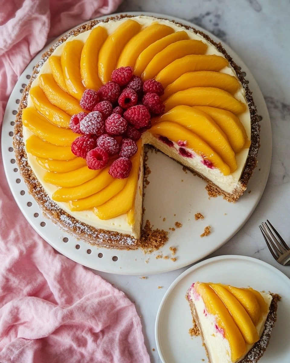 Mango Coconut Cheesecake Recipe - Recipe Image