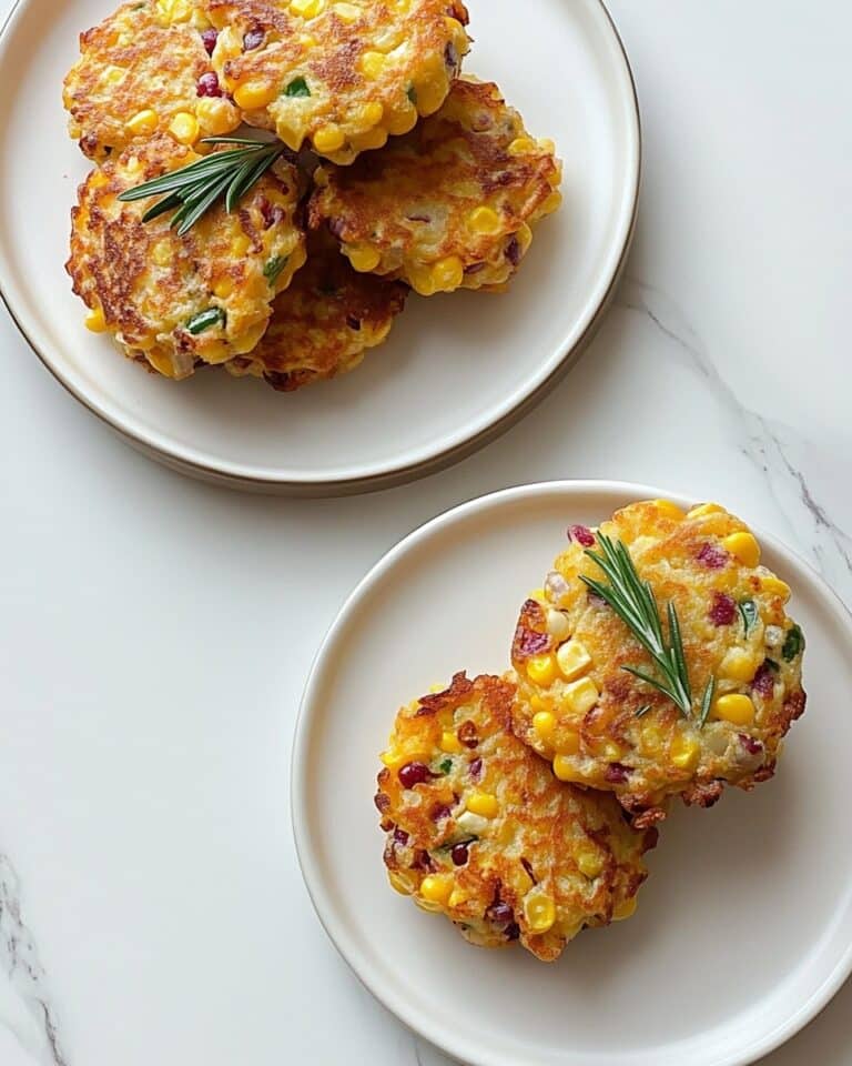 Cranberry & Rosemary Corn Fritters Recipe