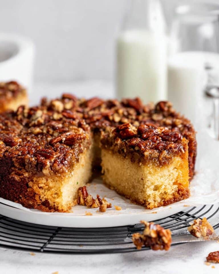 Pecan Upside-Down Cake Recipe
